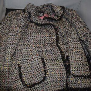 Vintage George rainbow Tweed Blazer jacket Size 12
